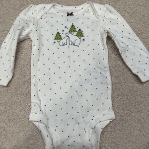 Carters polar bear winter long sleeve onesie